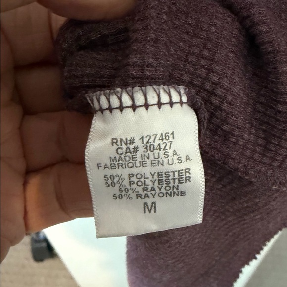 Wildfox Purple V-Neck Sweater Relaxed Fit - Picture 4 of 4